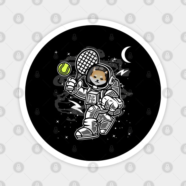 Astronaut Tennis Dogelon Mars ELON Coin To The Moon Crypto Token Cryptocurrency Blockchain Wallet Birthday Gift For Men Women Kids Magnet by Thingking About